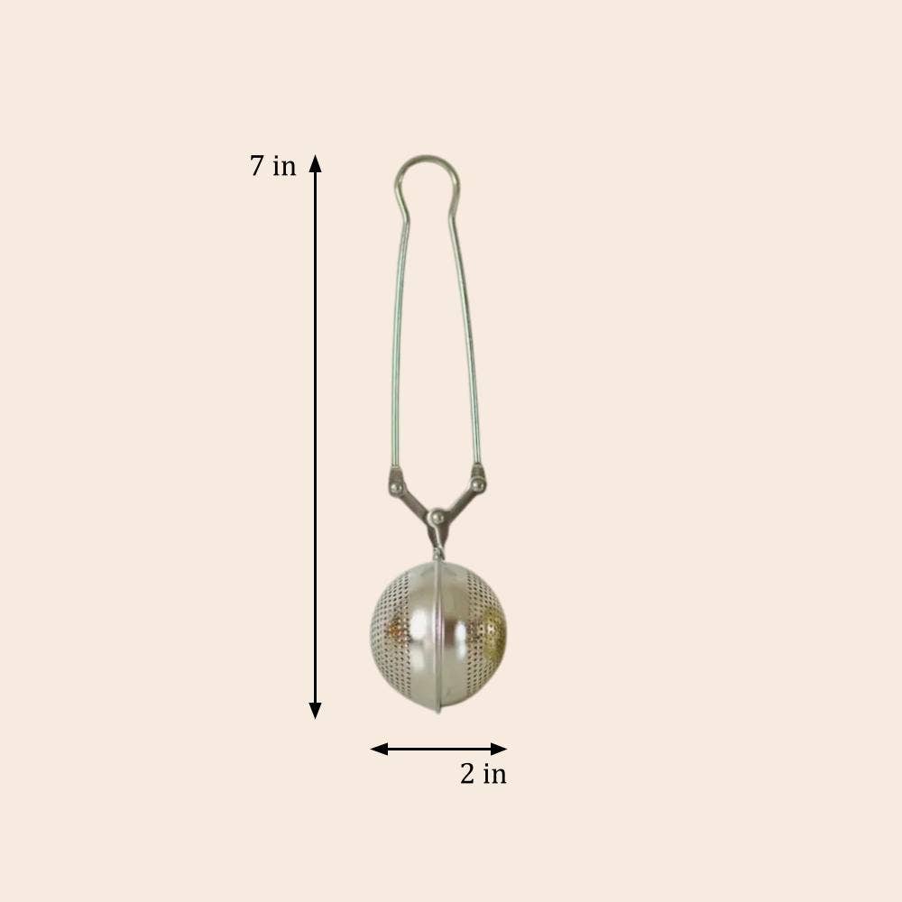 Stainless Steel Tea Strainer | Silver Infuser | Earth Day