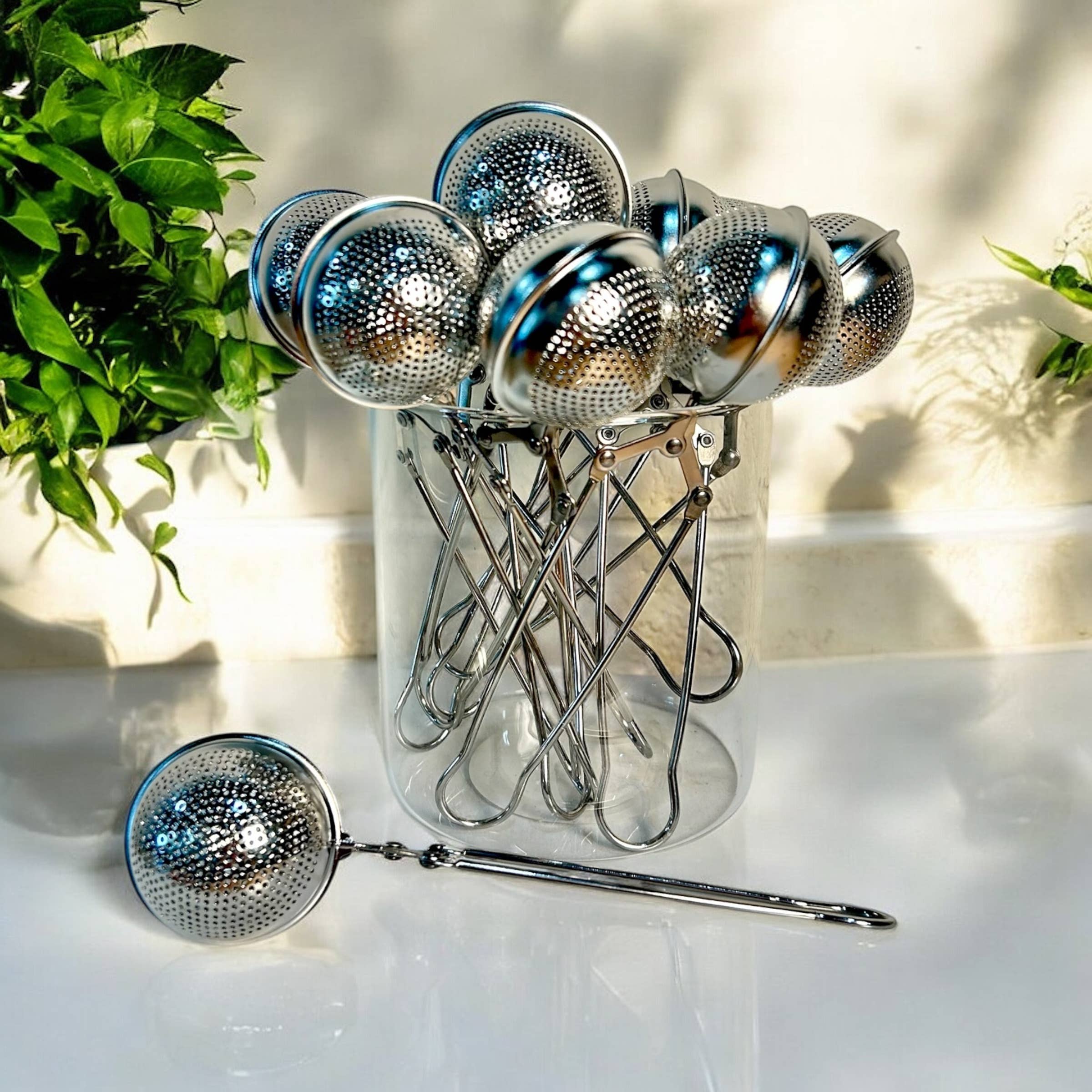 Stainless Steel Tea Strainer | Silver Infuser | Earth Day